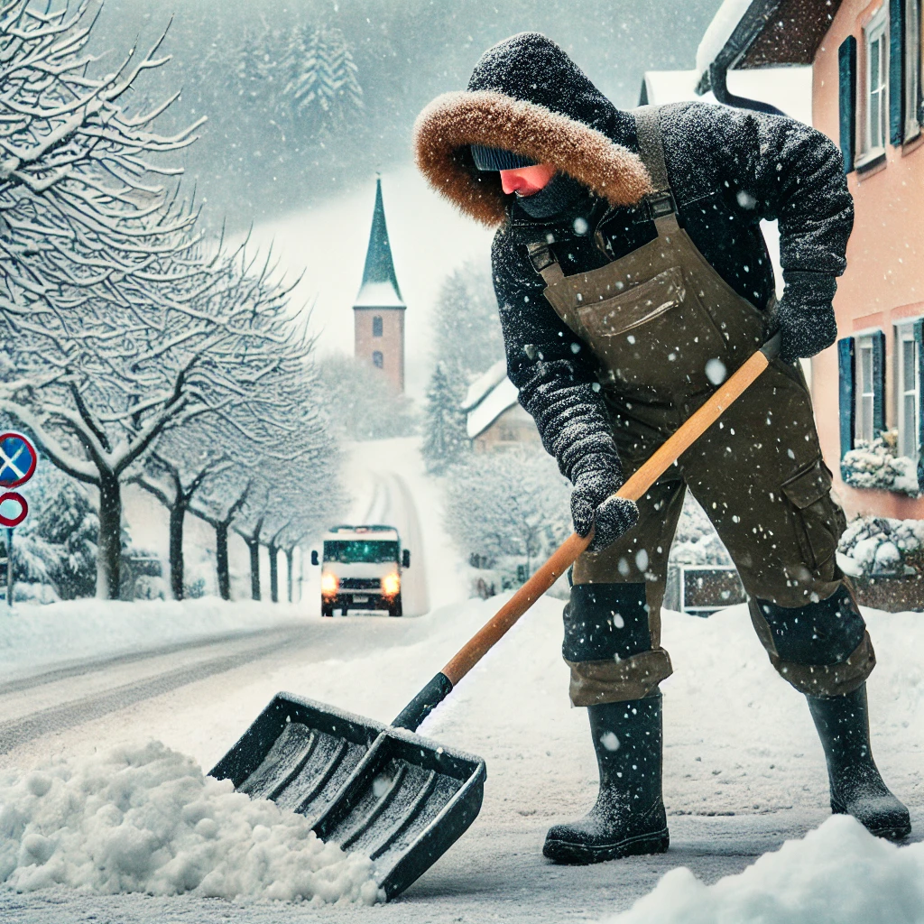 Schnee schieben